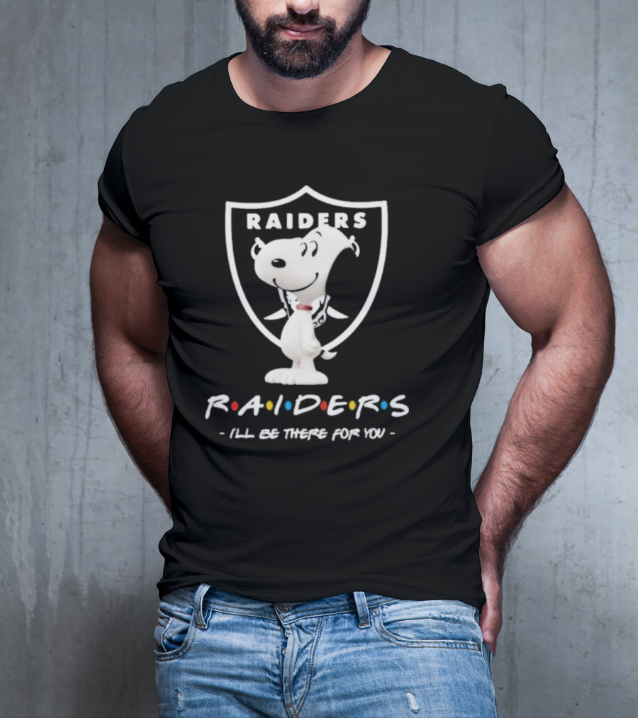 Raiders Peanuts Friends I'll Be There For You Snoopy T-Shirt