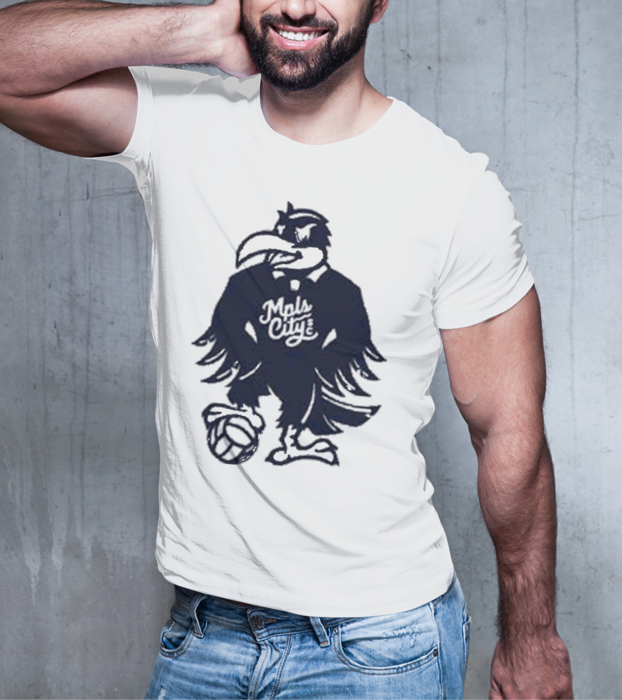 Schmitty The Crow MKE City Basketball Raven T-Shirt