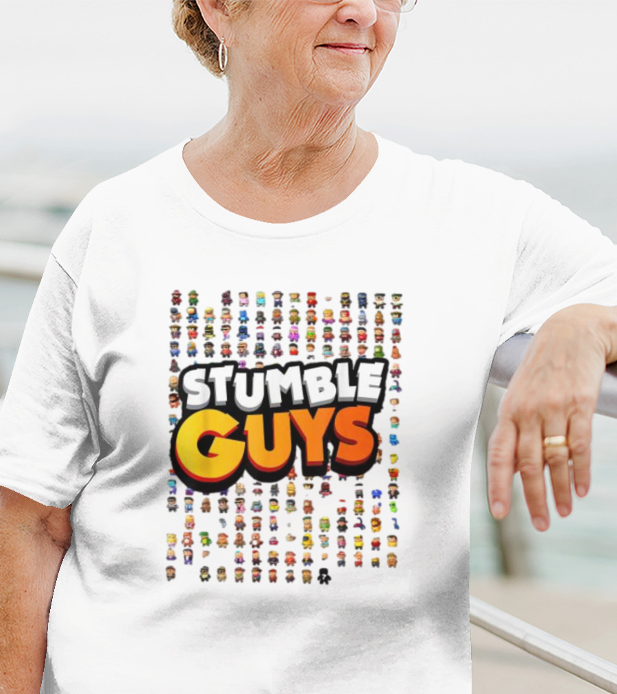 STUMBLE GUYS Multicolor Character Grid T-Shirt