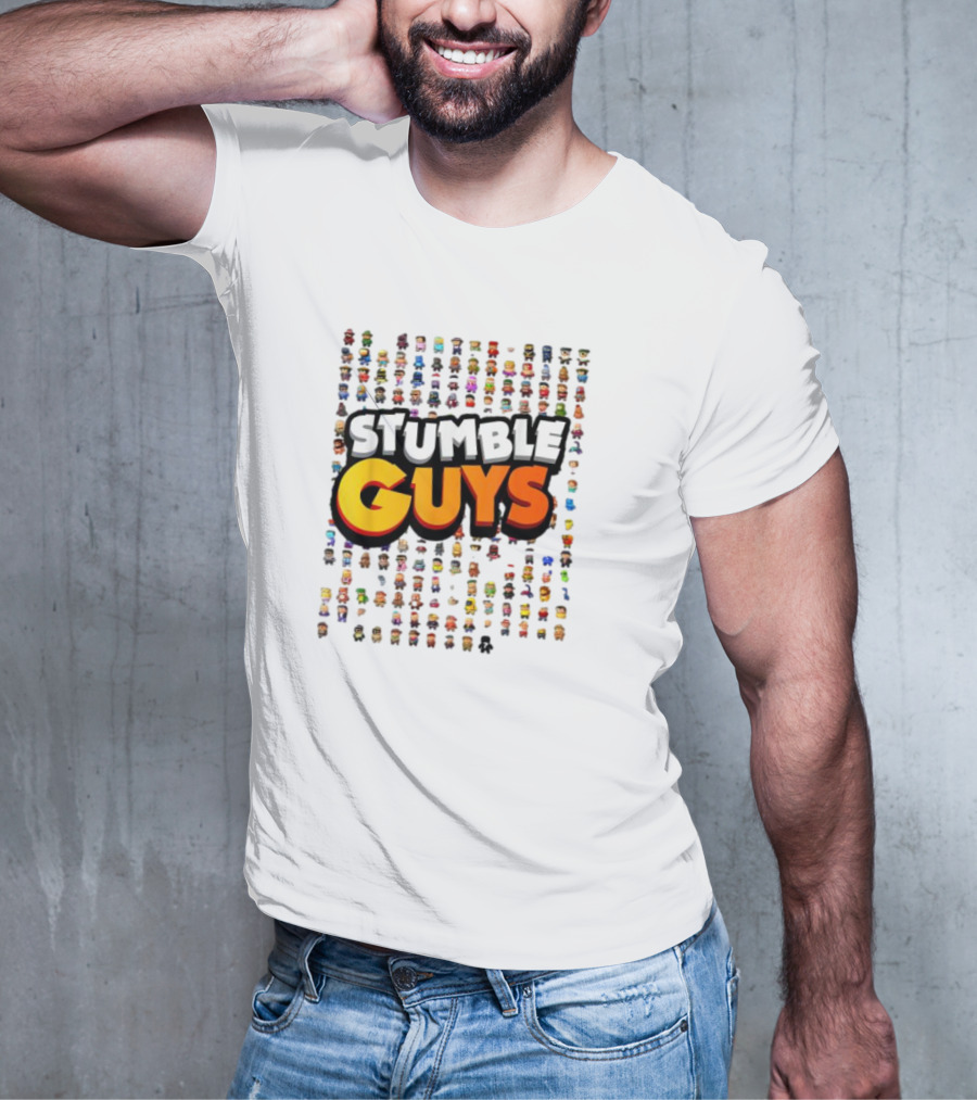 STUMBLE GUYS Multicolor Character Grid T-Shirt