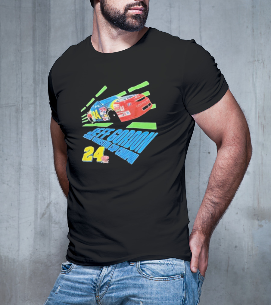 Jeff Gordon 1995 Winston Cup Champion 24 Car Racing Vintage T-Shirt