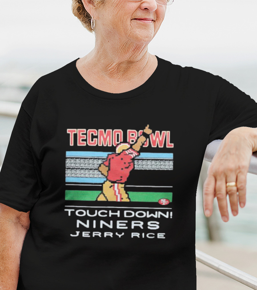 Tecmo Bowl Touchdown Niners Jerry Rice San Francisco T-Shirt