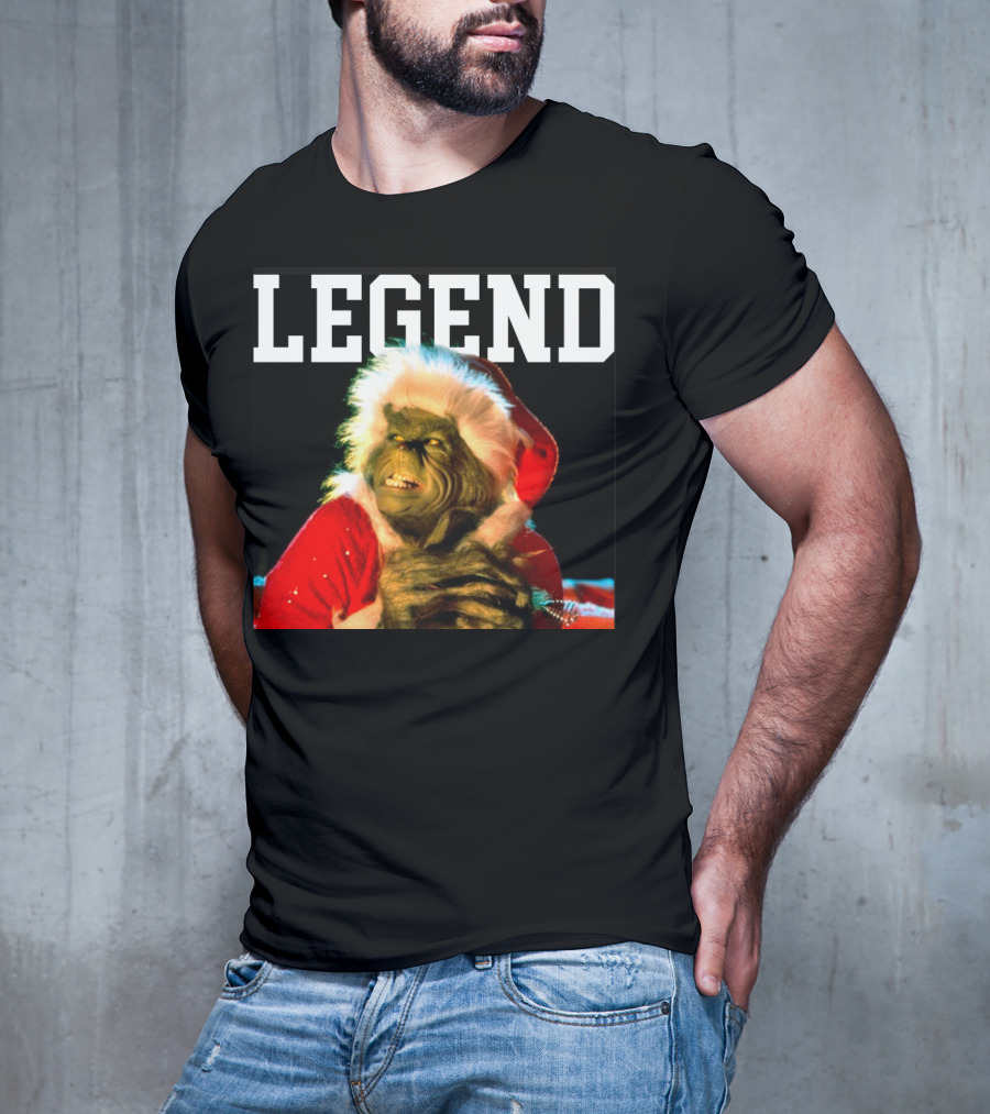 Grinch Legend Santa Christmas T-Shirt