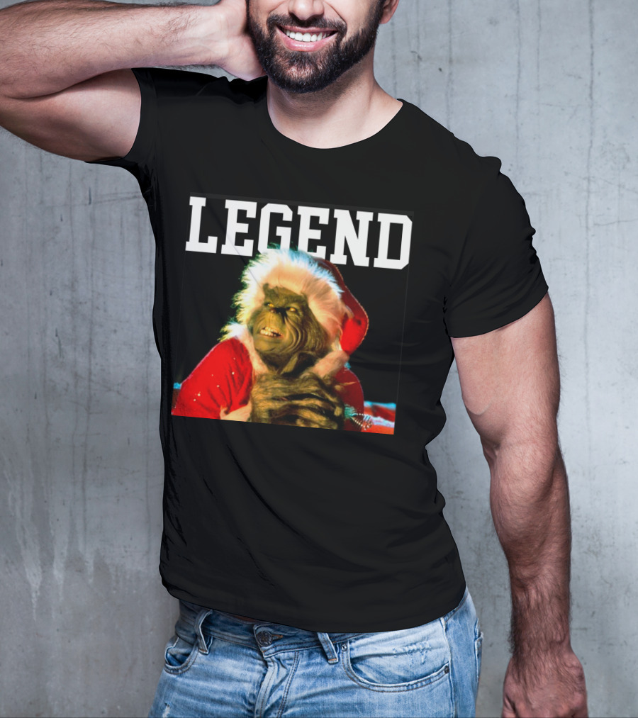 Grinch Legend Santa Christmas T-Shirt