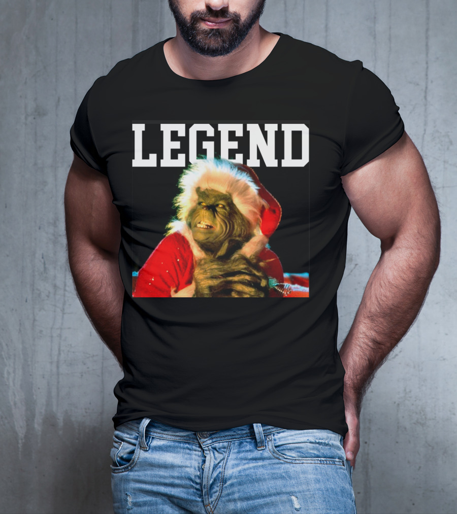 Grinch Legend Santa Christmas T-Shirt