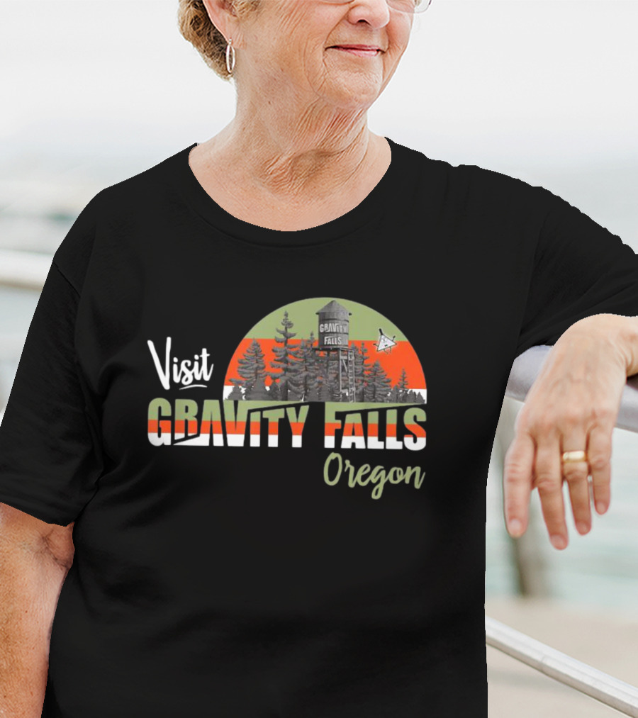 Visit Gravity Falls Oregon Forest Tourist Destination T-Shirt