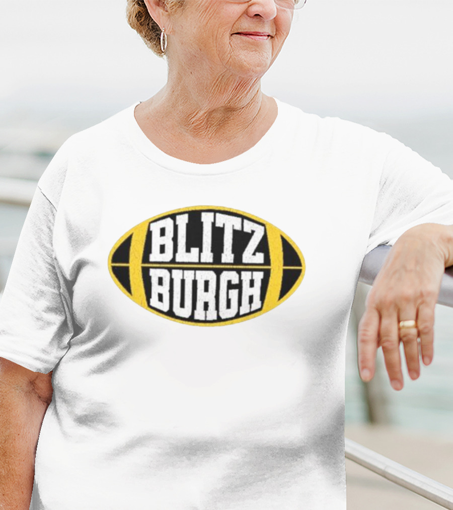 Blitz Burgh Football Logo Steelers T-Shirt