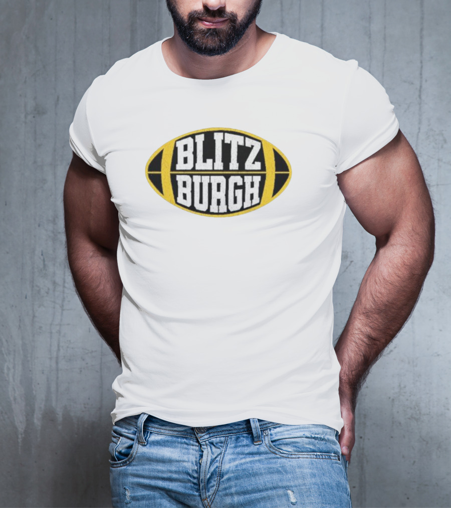 Blitz Burgh Football Logo Steelers T-Shirt