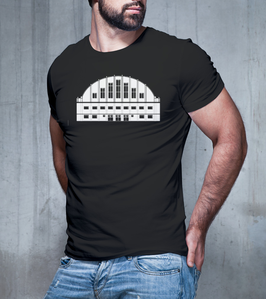 Butler Basketball Hinkle Fieldhouse Arena Architecture T-Shirt