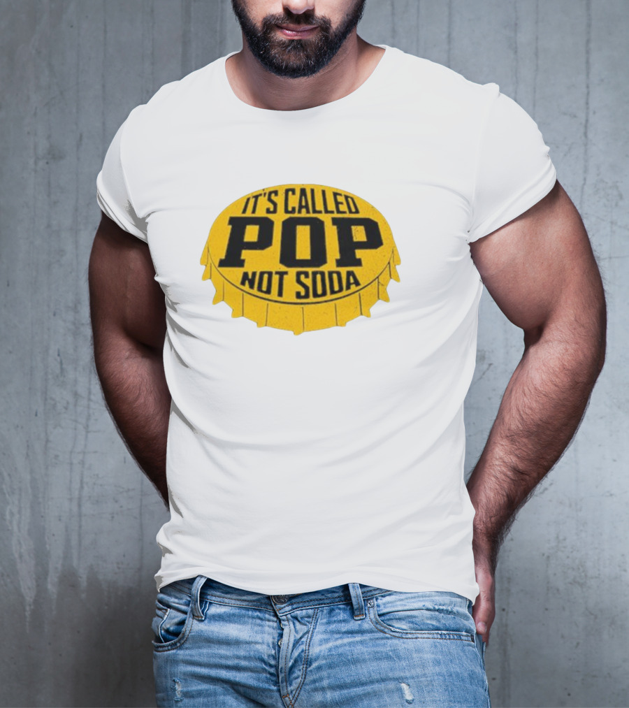 It's Called Pop Not Soda Yellow Bottle Cap T-Shirt