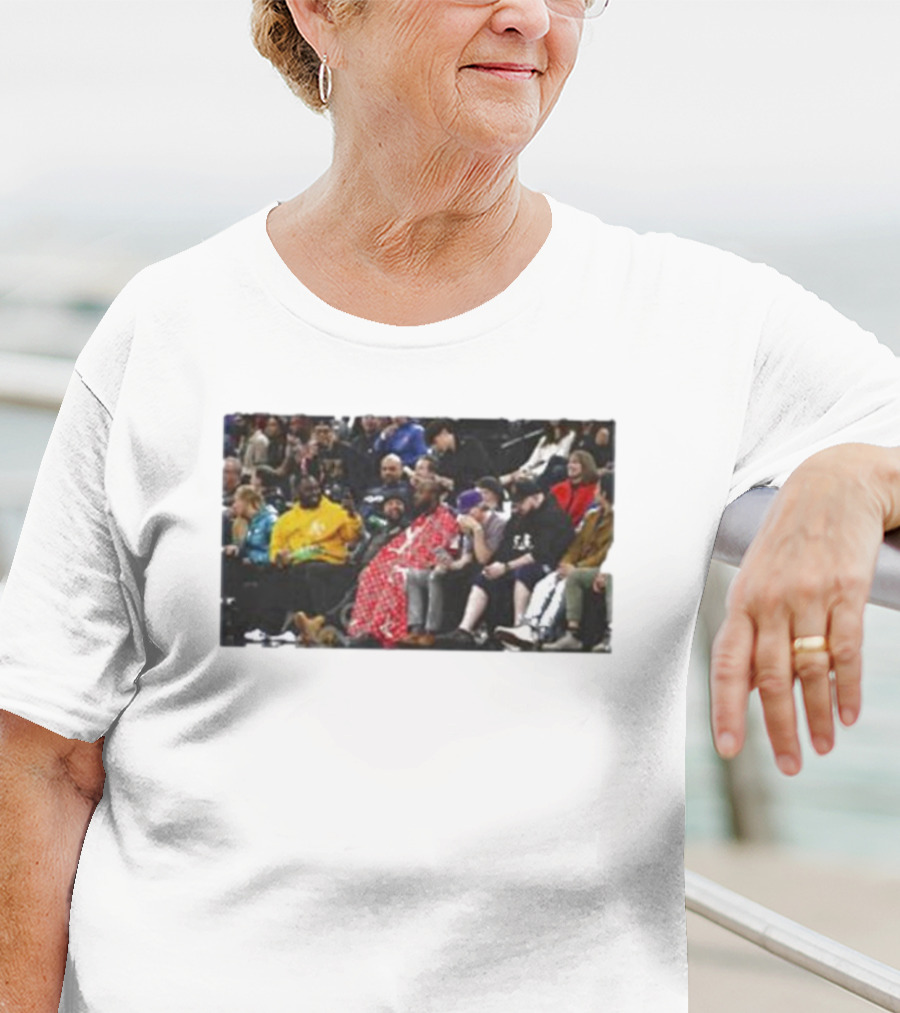Jidion Getting A Haircut Courtside At NBA Game T-Shirt