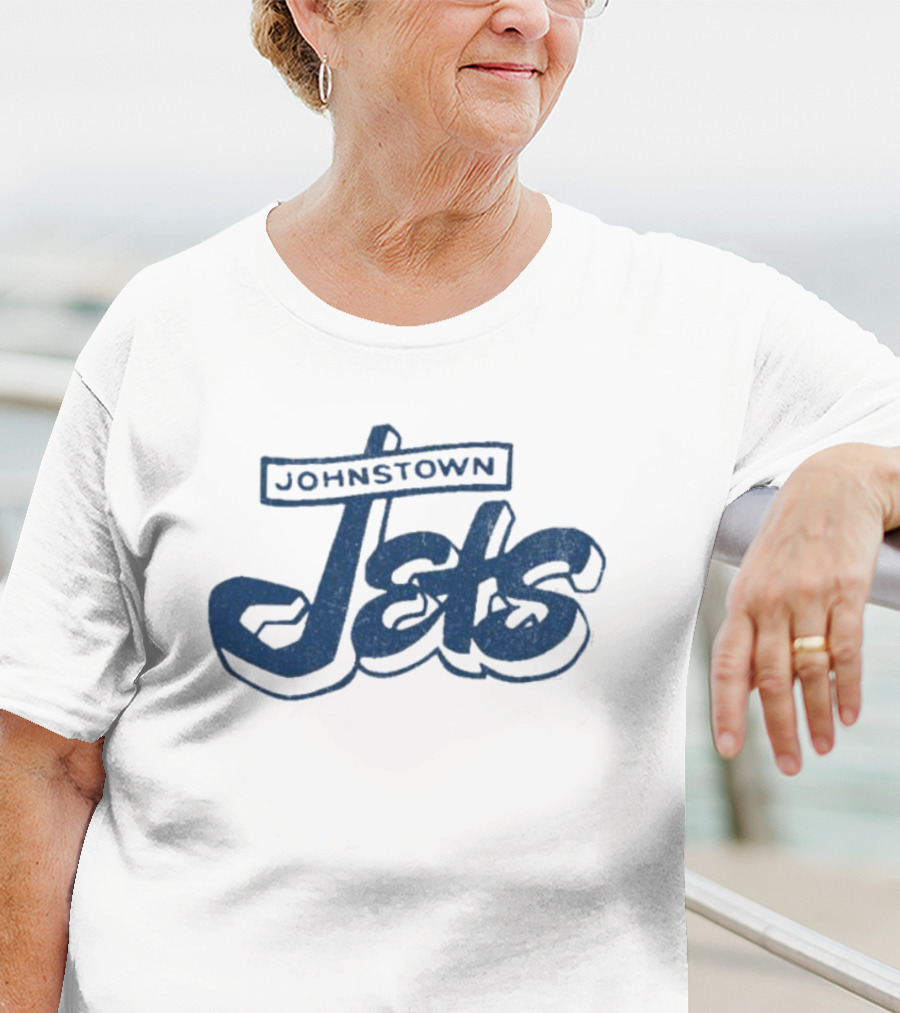Johnstown Jets Hockey 1950s Retro Script T-Shirt