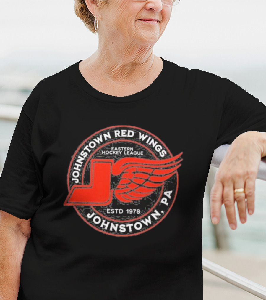 Johnstown Red Wings Eastern Hockey League Johnstown PA Estd 1978 T-Shirt