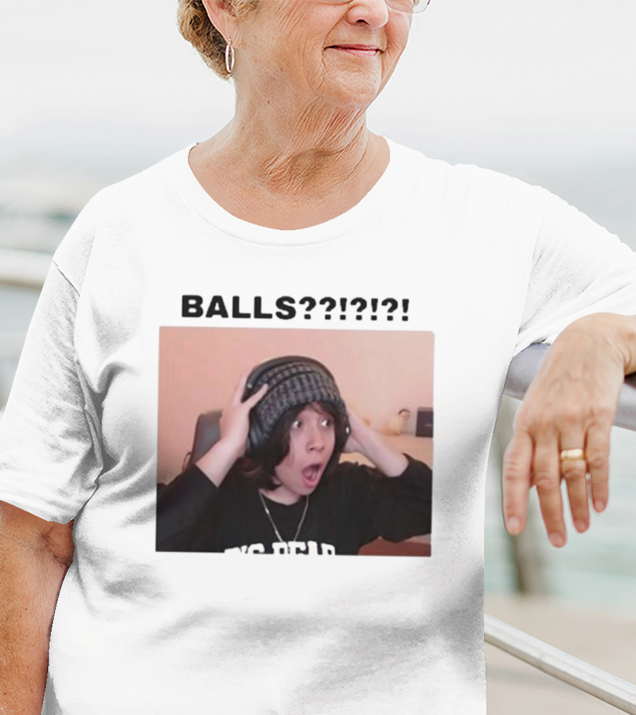 Liz Qcktycult Balls Quackity Reaction Surprise Image T-Shirt