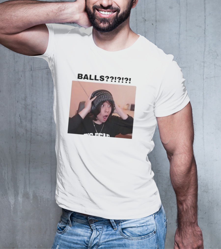 Liz Qcktycult Balls Quackity Reaction Surprise Image T-Shirt