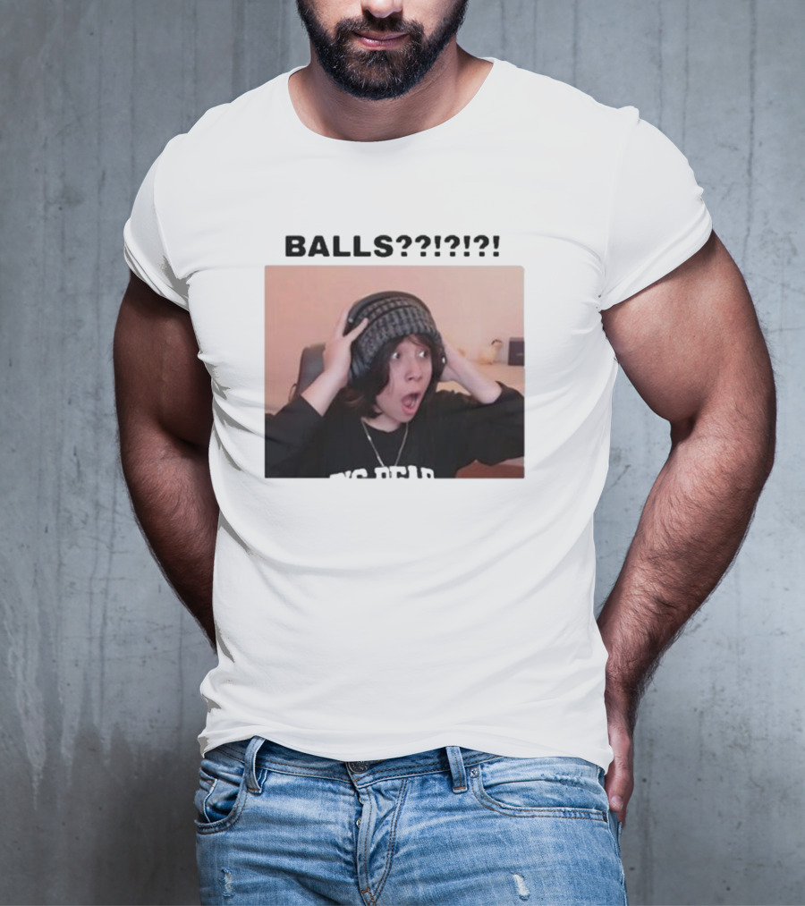 Liz Qcktycult Balls Quackity Reaction Surprise Image T-Shirt