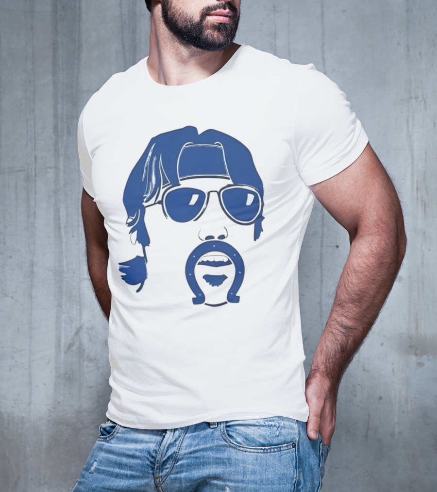 Minshew Mania Mustache Horseshoe Colts T-Shirt