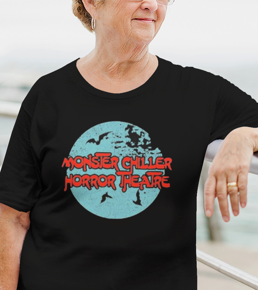 Monster Chiller Horror Theatre Moon Bats T-Shirt