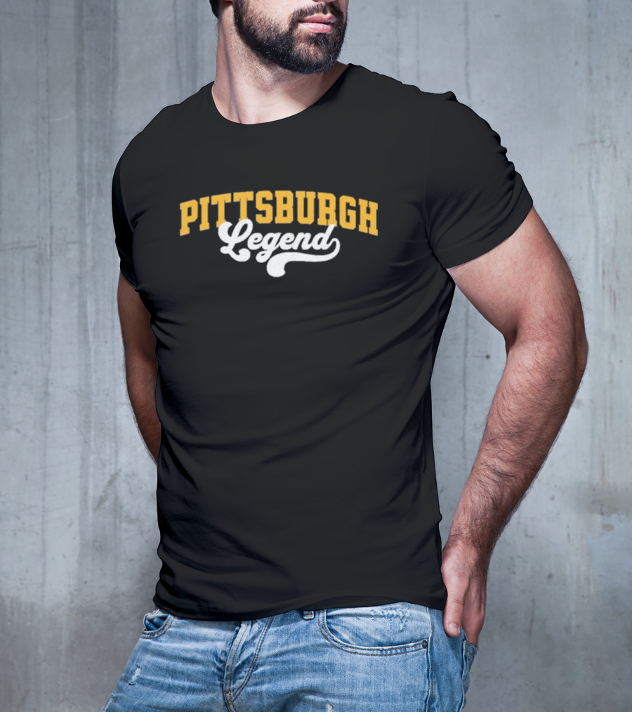 Pittsburgh Legend Classic Yellow And White T-Shirt