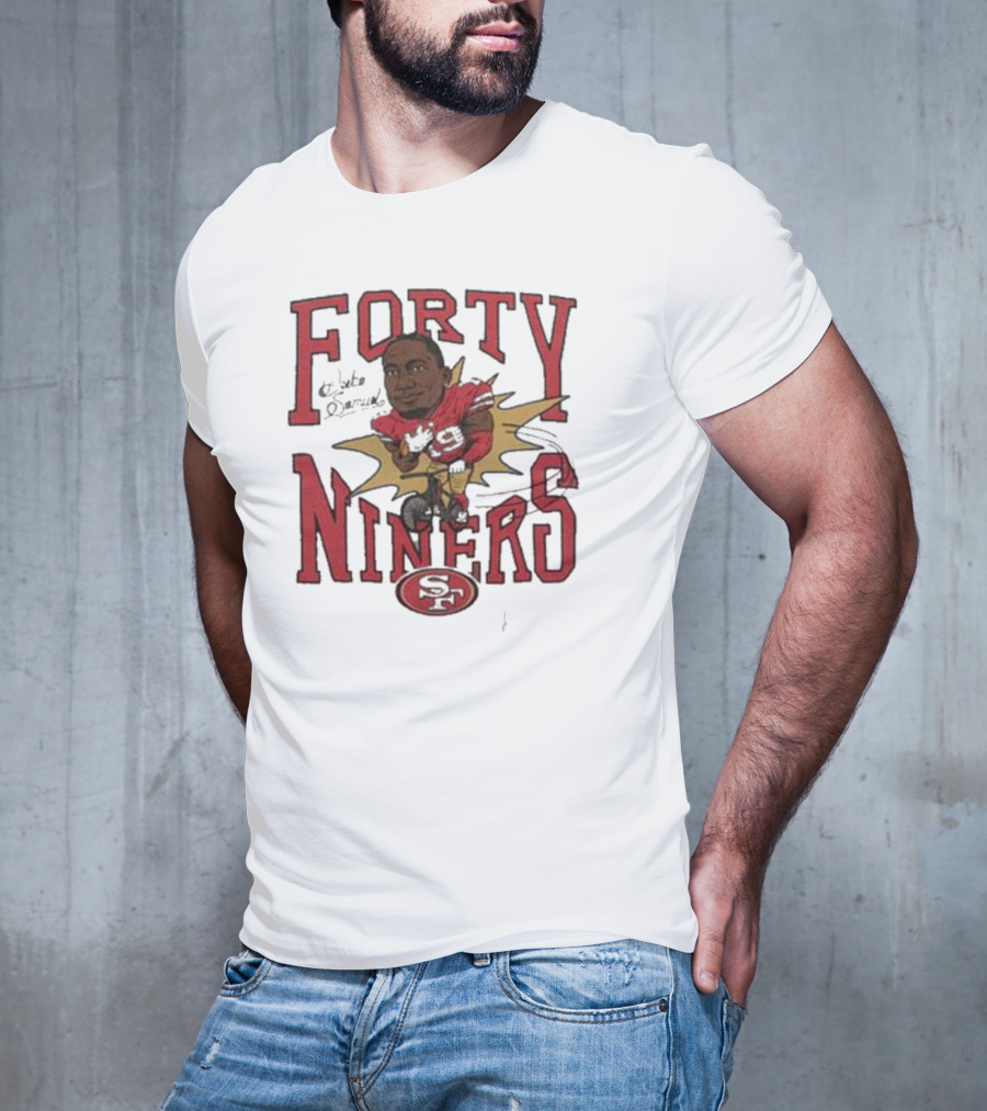 Forty Niners Deebo Samuel San Francisco 49ers Caricature Tri-Blend Homage T-Shirt