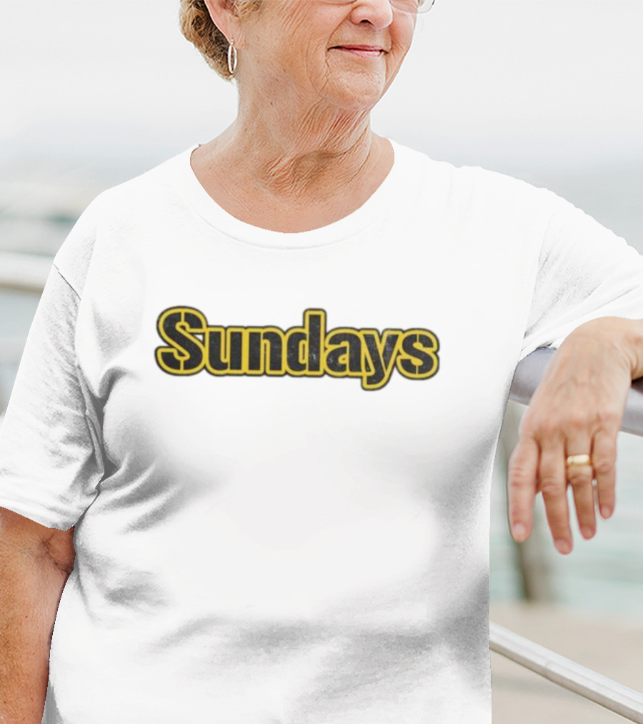 Sundays Steel Pittsburgh Football Game Day T-Shirt