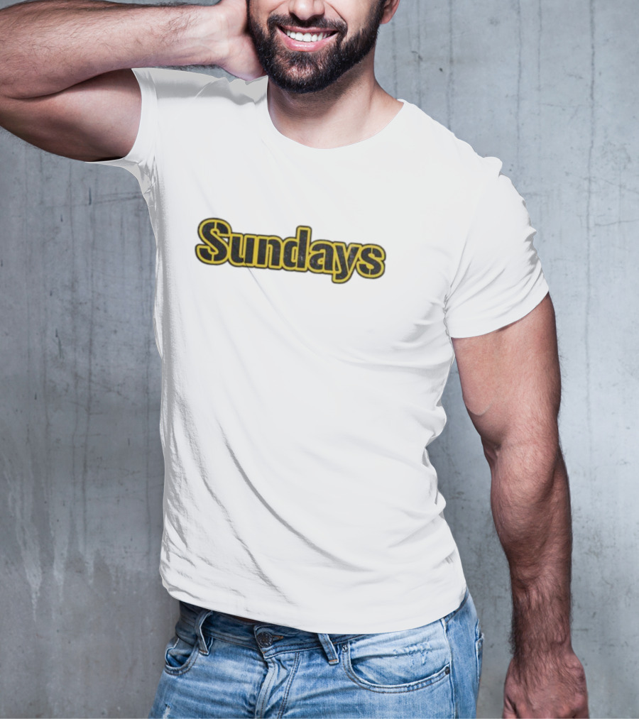 Sundays Steel Pittsburgh Football Game Day T-Shirt