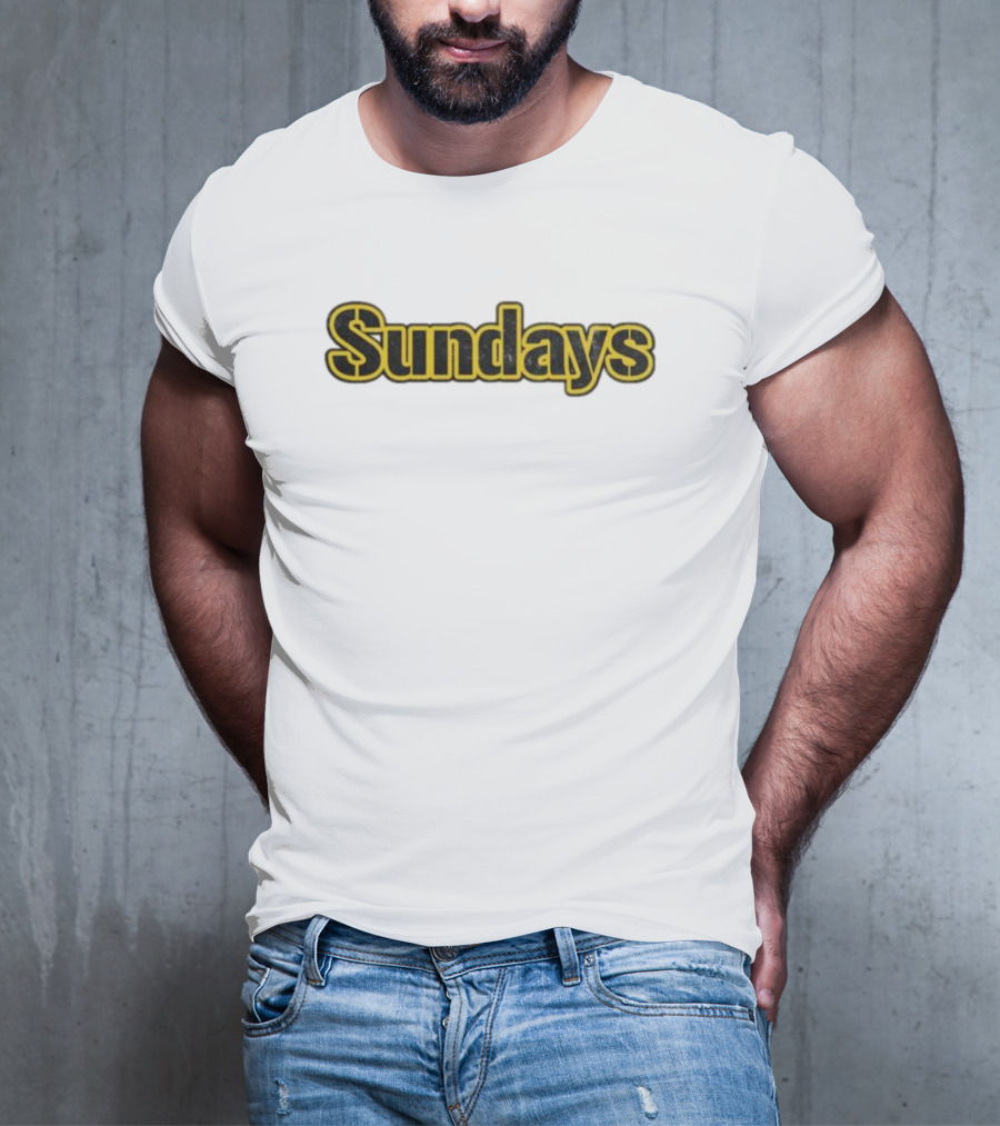 Sundays Steel Pittsburgh Football Game Day T-Shirt