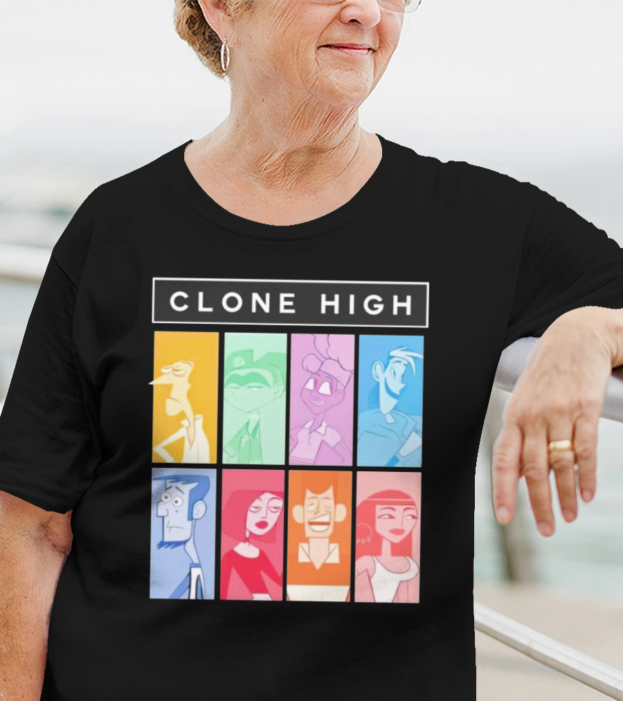 Tara Billinger Clone High Colorful Character Grid T-Shirt