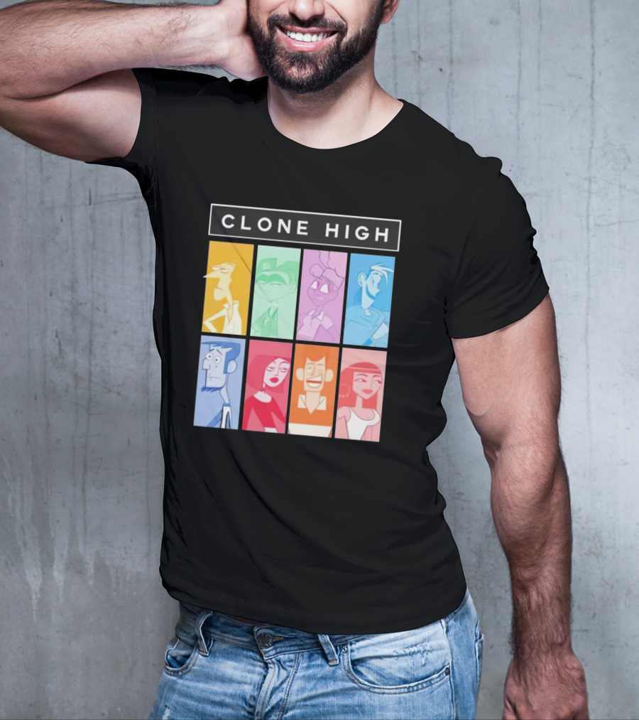 Tara Billinger Clone High Colorful Character Grid T-Shirt