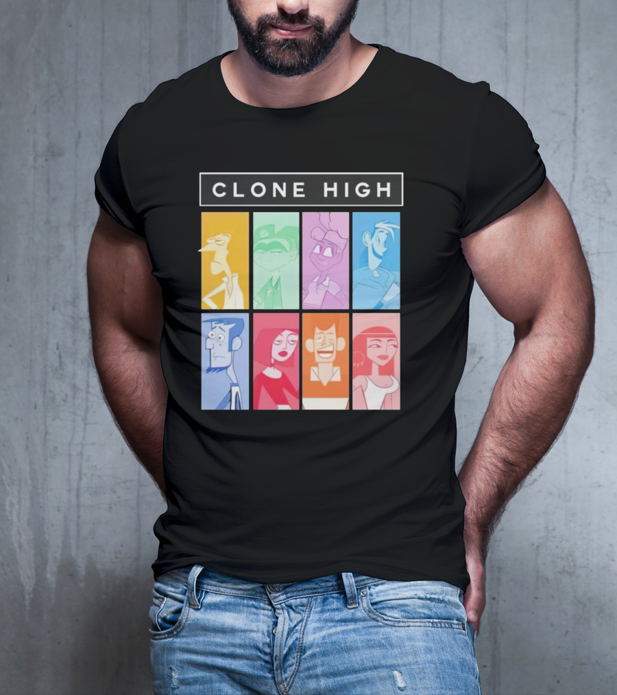 Tara Billinger Clone High Colorful Character Grid T-Shirt