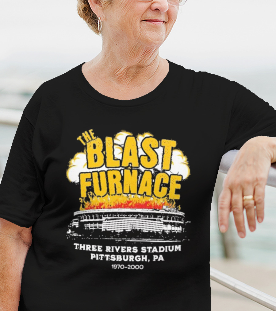 The Blast Furnace Explosion Three Rivers Stadium Pittsburgh PA 1970 2000 T-Shirt