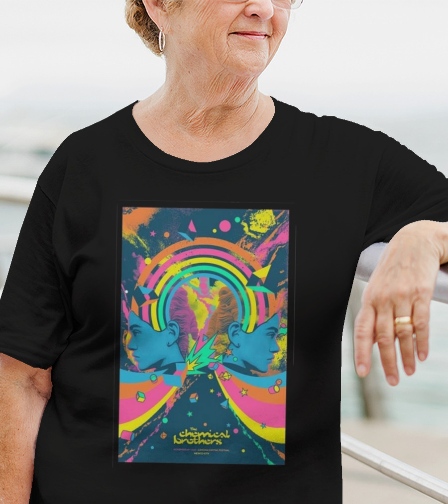 The Chemical Brothers Electropical Psychedelic Art November 19 Rainbow Explosion T-Shirt