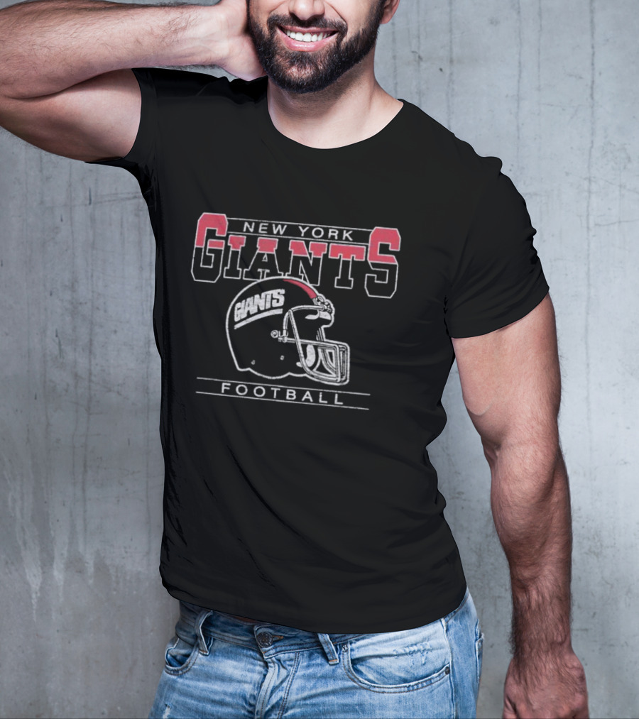 New York Giants Franklin Navy Football Helmet Logo 47 Brand T-Shirt
