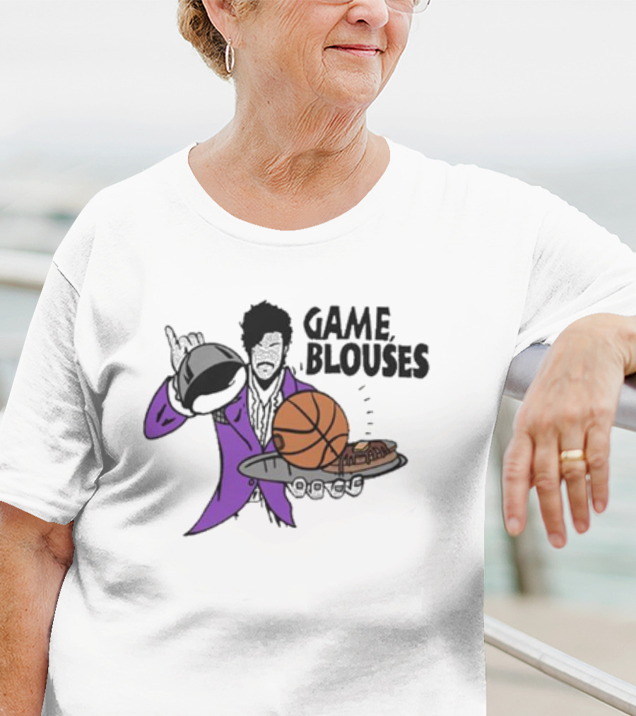 Game Blouses Basketball And Pancakes Purple Jacket T-Shirt