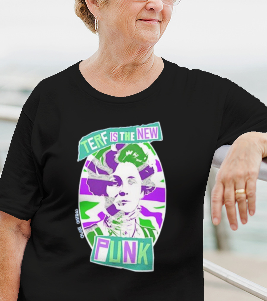 TERF Is The New Punk Emmeline Image Oval Equid Thing T-Shirt