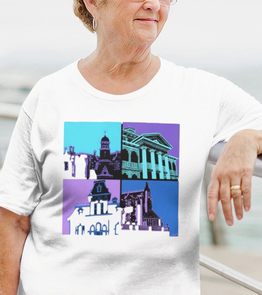 The Four Mansions Haunted Attraction Icons T-Shirt