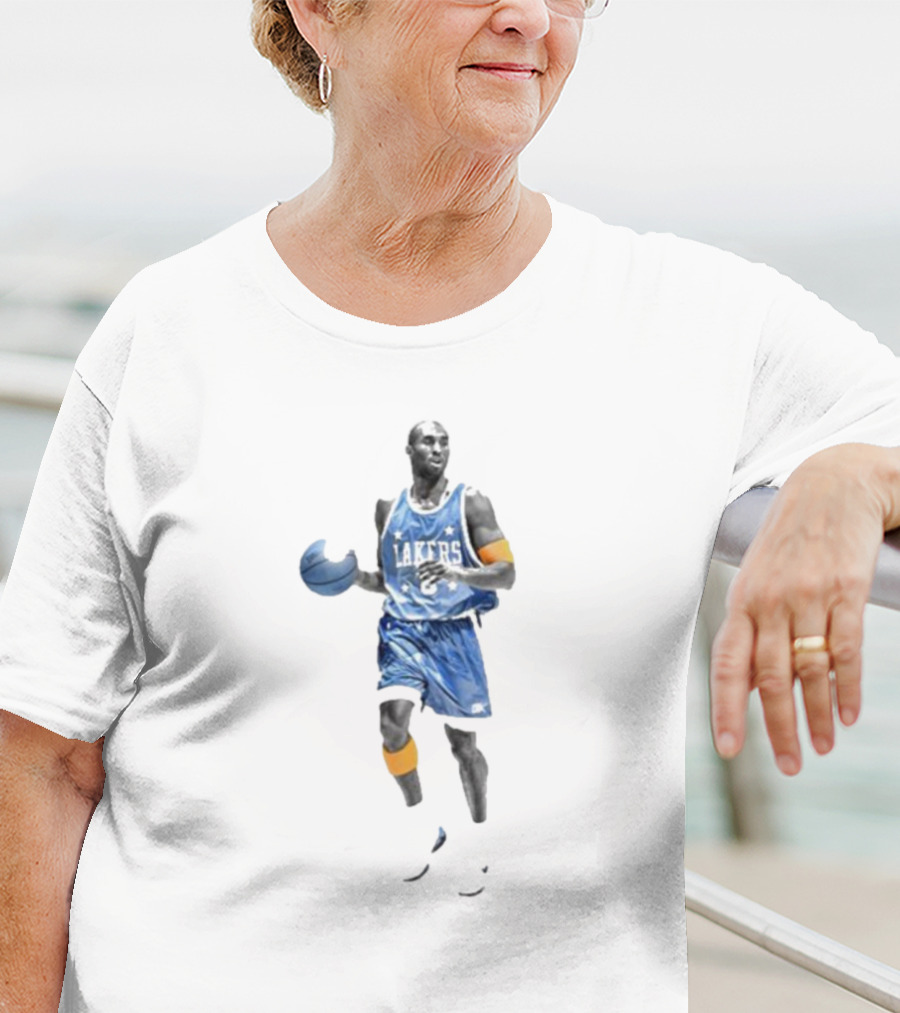Lakers Mamba Vintage White Box Michael Jordan Inspired T-Shirt