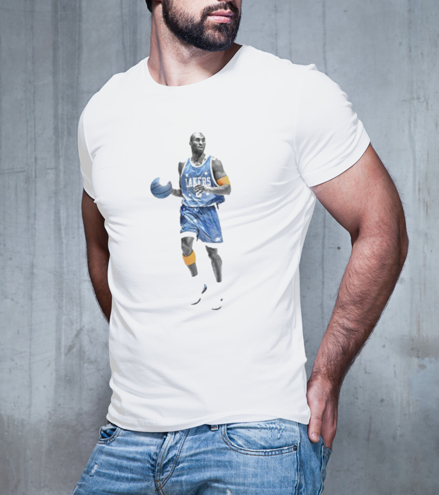 Lakers Mamba Vintage White Box Michael Jordan Inspired T-Shirt