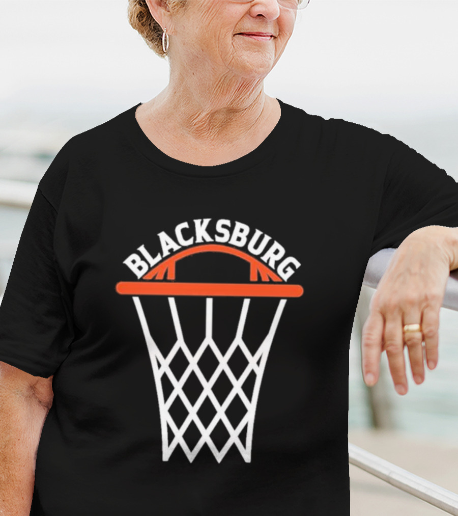 Blacksburg Basketball Hoops Net T-Shirt