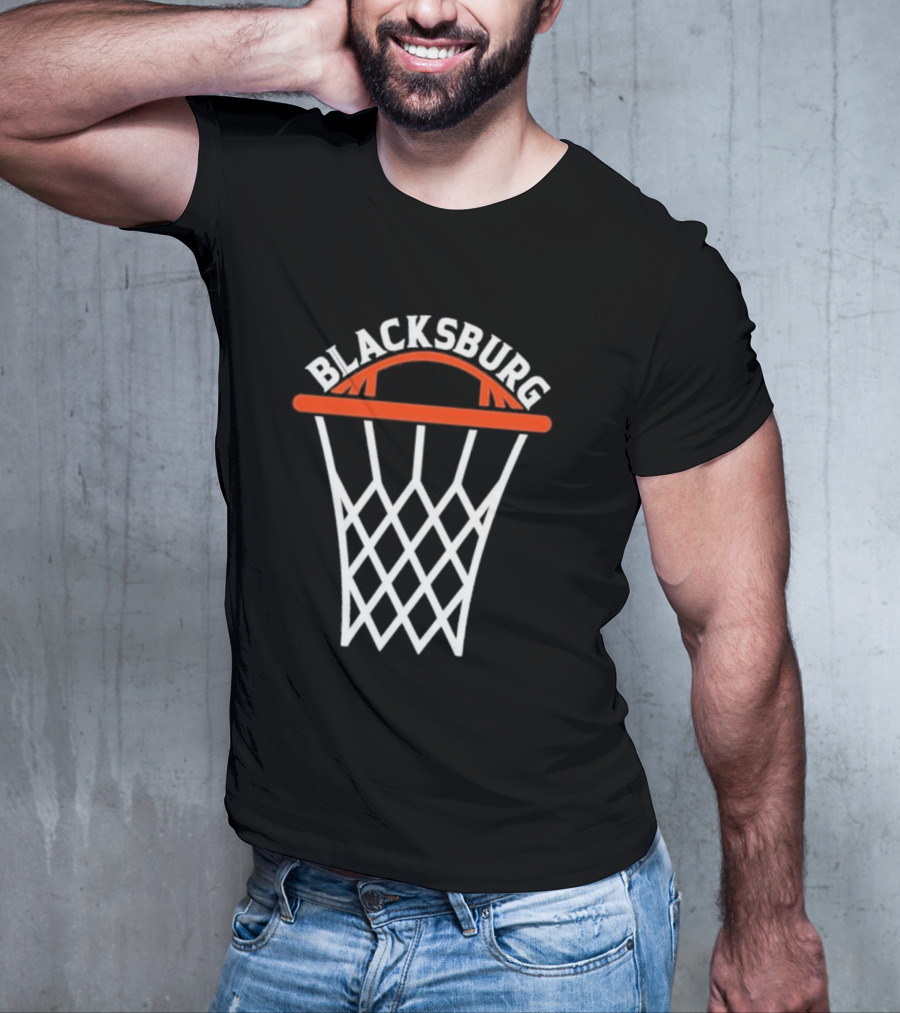 Blacksburg Basketball Hoops Net T-Shirt