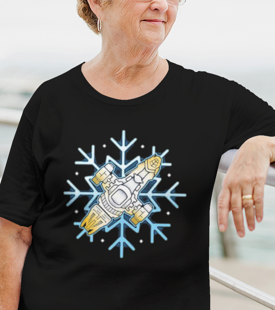 Shiny Snowflake Firefly Ship Serenity T-Shirt