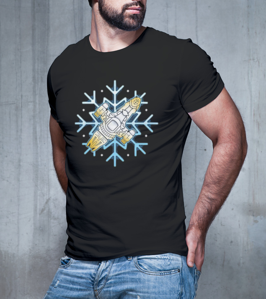 Shiny Snowflake Firefly Ship Serenity T-Shirt