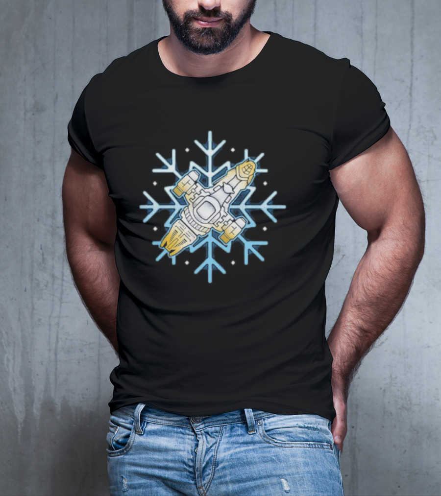 Shiny Snowflake Firefly Ship Serenity T-Shirt