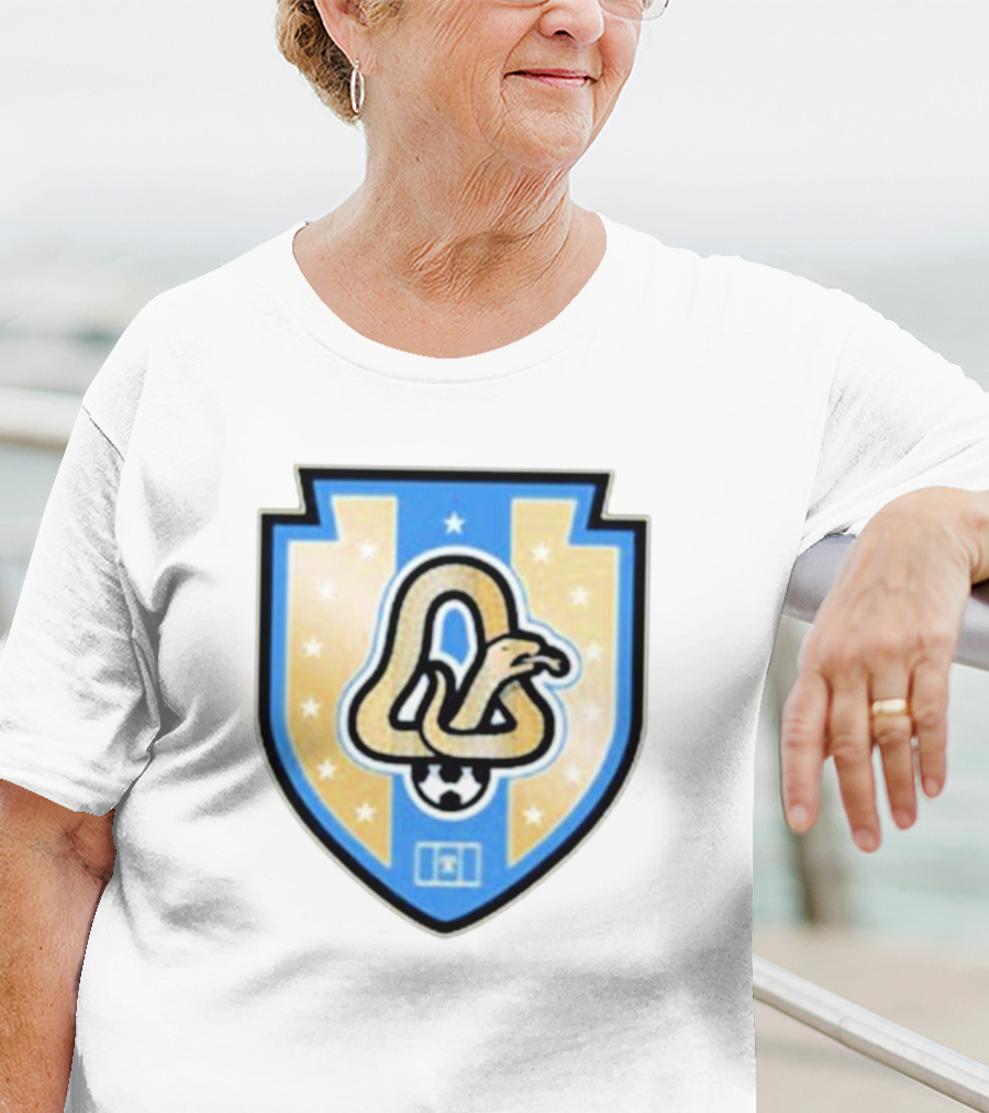 Phly Soccer Crest Snake And Stars Shield T-Shirt