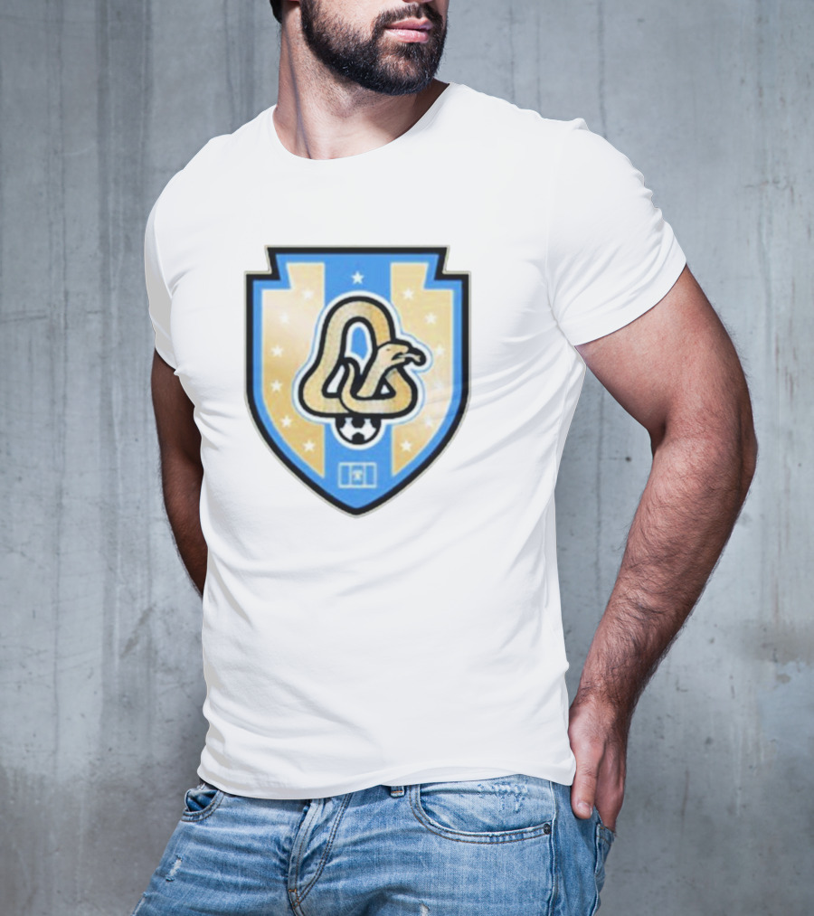 Phly Soccer Crest Snake And Stars Shield T-Shirt