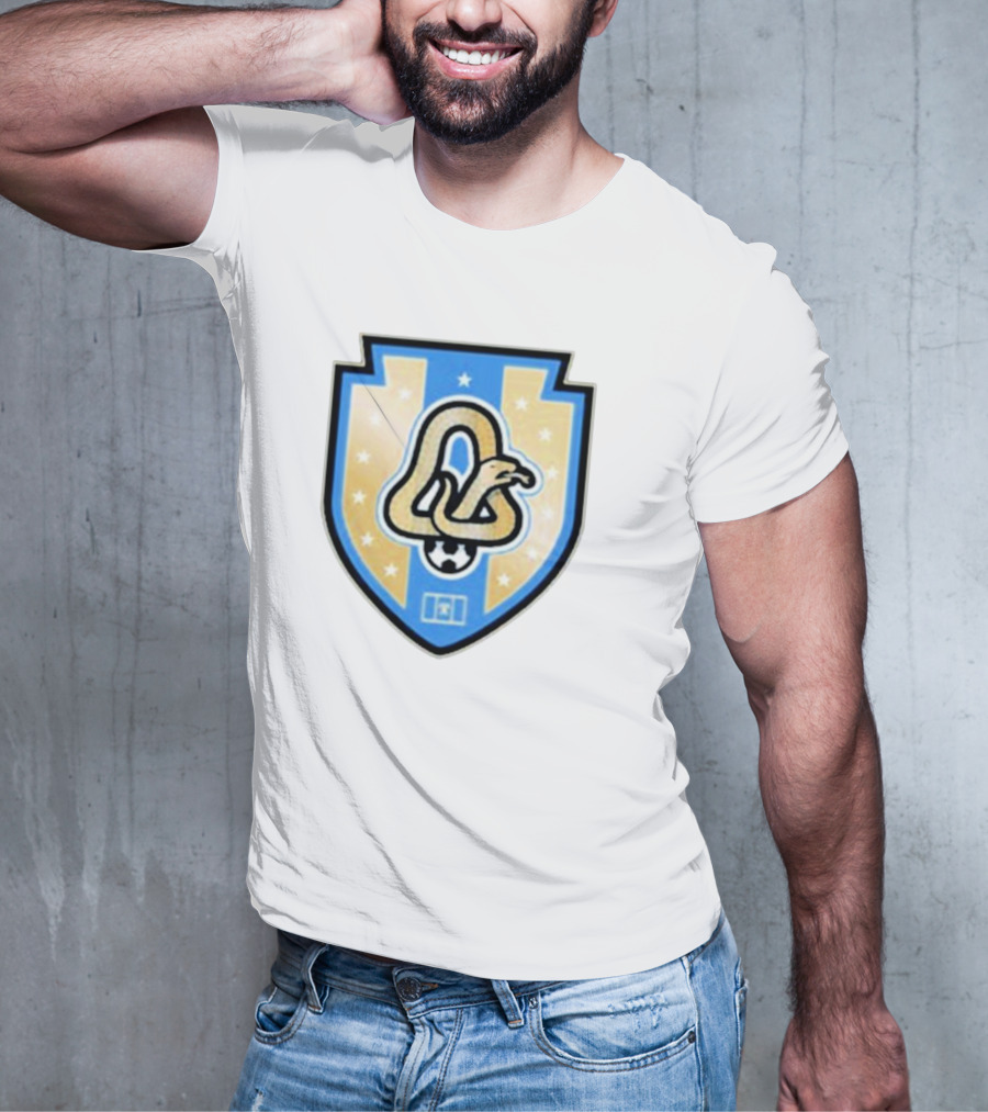 Phly Soccer Crest Snake And Stars Shield T-Shirt