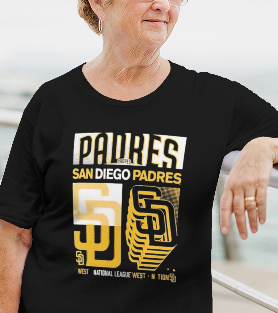 San Diego Padres West National League West Stack T-Shirt