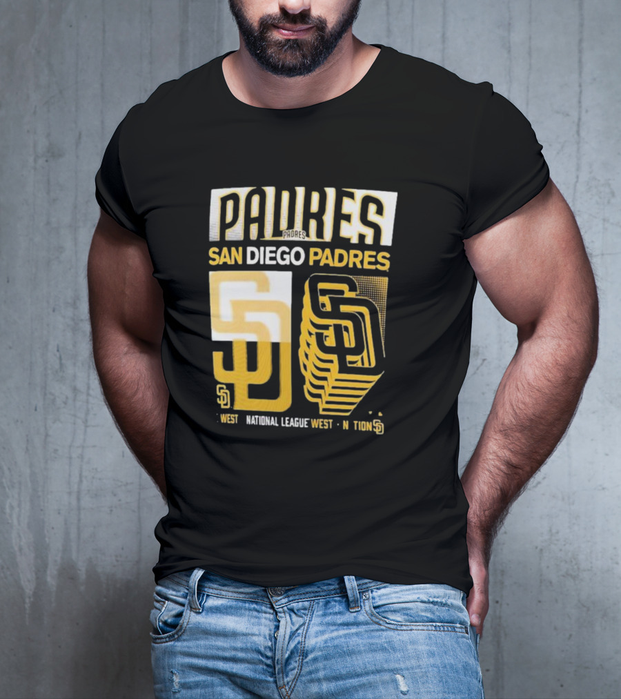 San Diego Padres West National League West Stack T-Shirt