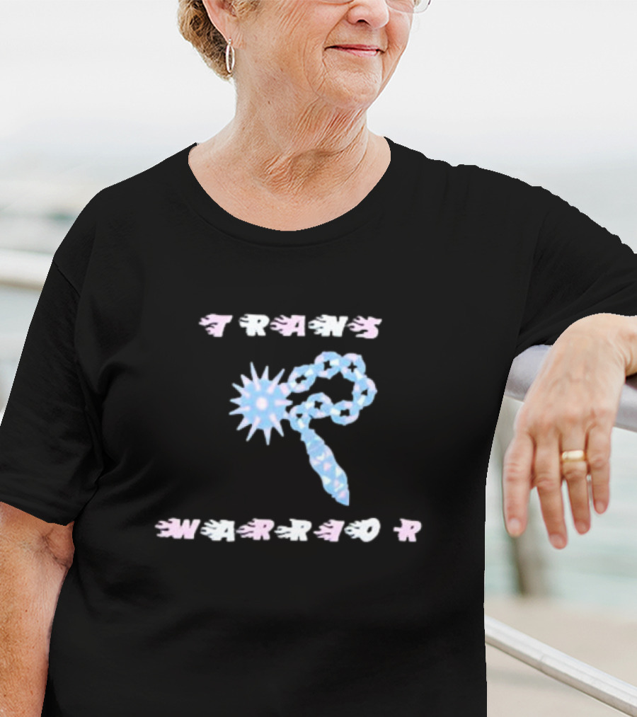 TRANS WARRIOR Blue Spike Chain T-Shirt