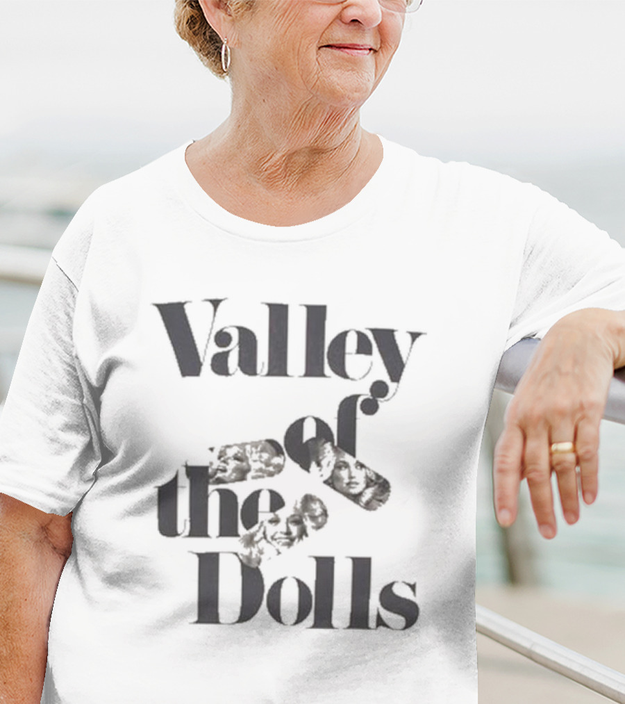 Valley Of The Dolls Text With Pill T-Shirt